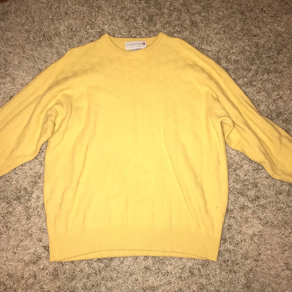 Yellow oversized sweater